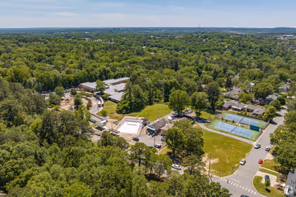 Aerial photo of the Cammack village area