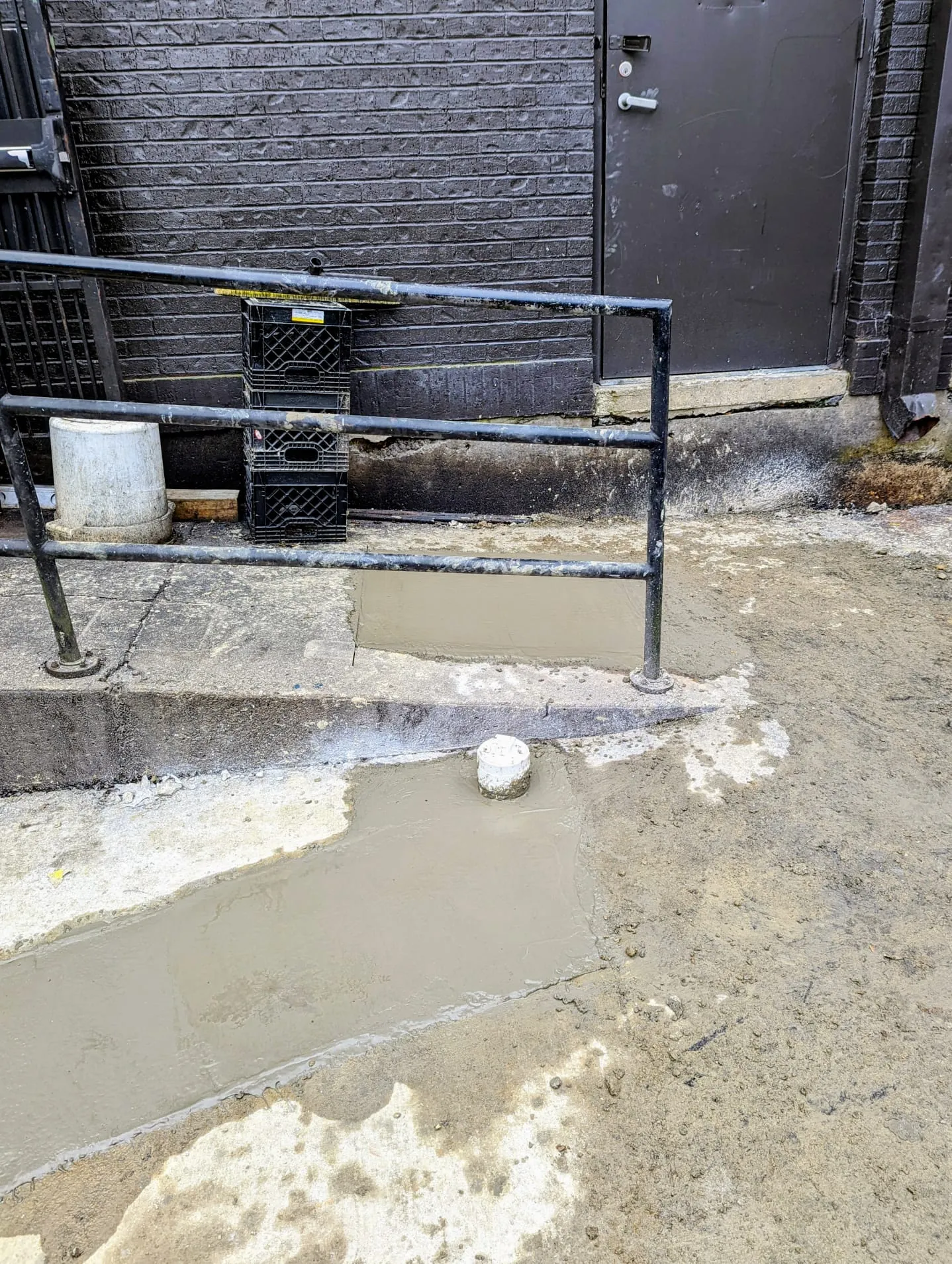 Grease trap service at a Pleasant Valley restaurant, where cooking grease collects before it reaches the sewer
