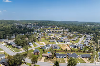 Aerial photo of the Pleasant valley area