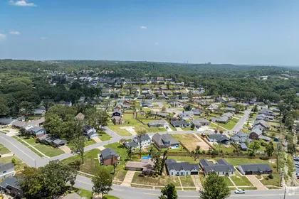 Aerial photo of the Pleasant valley area