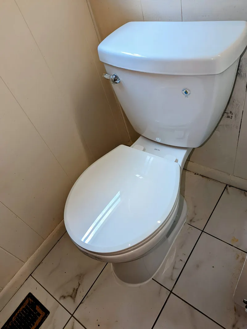 New toilet installed in a home near UALR in Little Rock