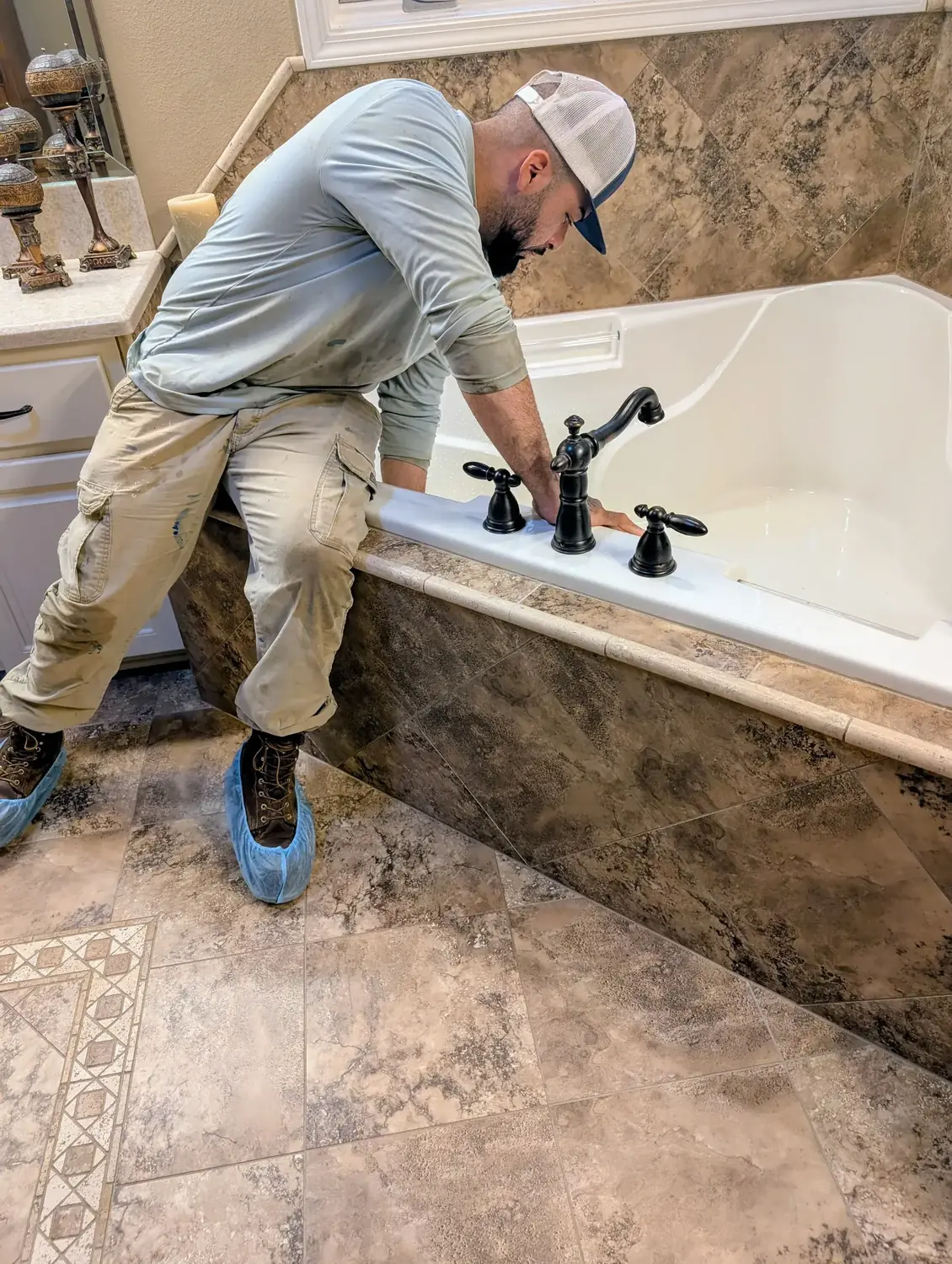 Diamond State Plumbing team working on a project in Little Rock